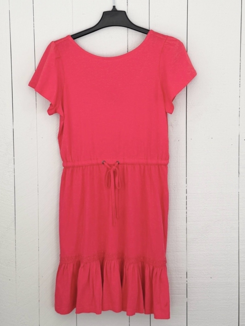Nautica Crochet Criss-Cross Back Mini Dress